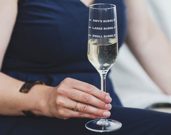 Cadeau personnalisé de flûte en verre de prosecco au champagne gravé pour ses amis maman - PCF103
