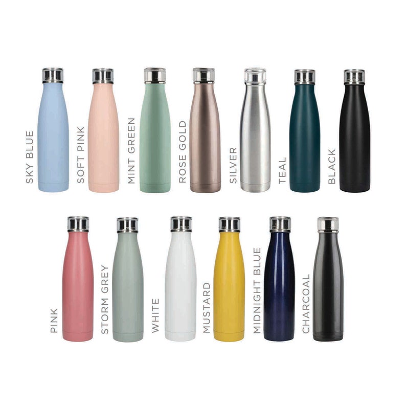 Bouteille deau Personnalisé Nom Reusable Travel Bottle Personnalisé Personnalisé Bouteille en métal Cadeau danniversaire pour elle Adolescents PWB105 image 6