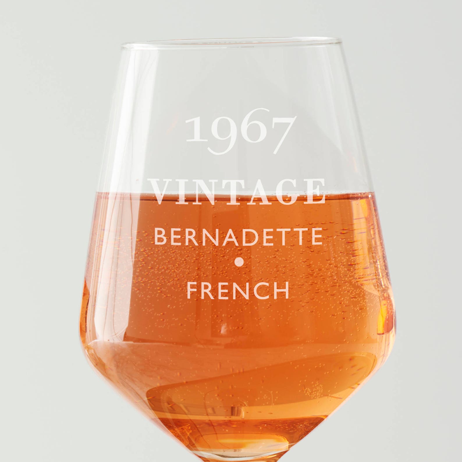 Personalised 'Vintage' Year Wine Glass 40th 50th Etsy