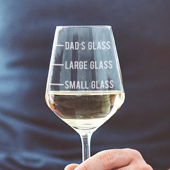 Engraved Measured Tall Wine Glass