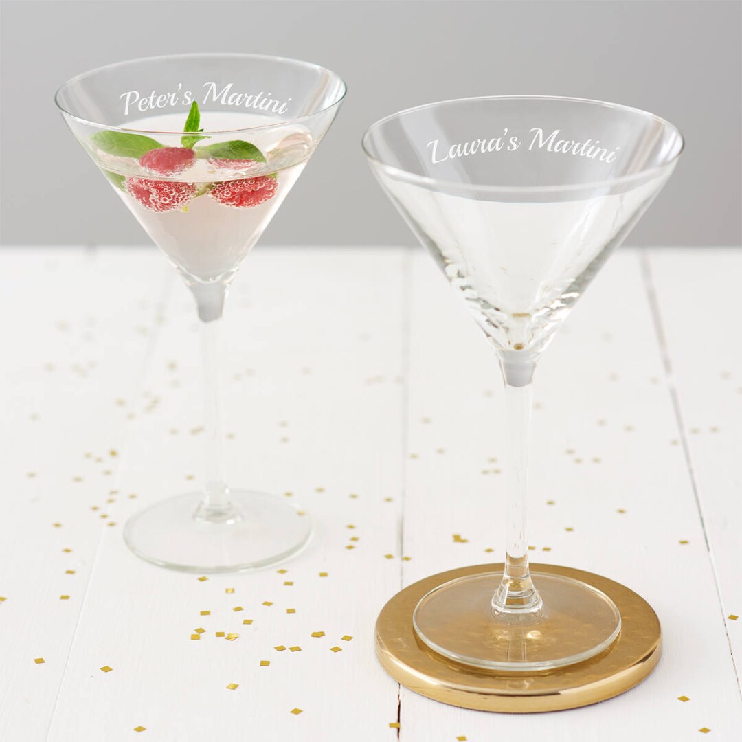 Martini Glass Personalised Martini Gift Personalized Cocktail Etsy