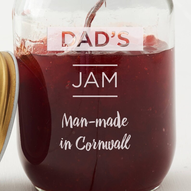Personalised Preserving Jar