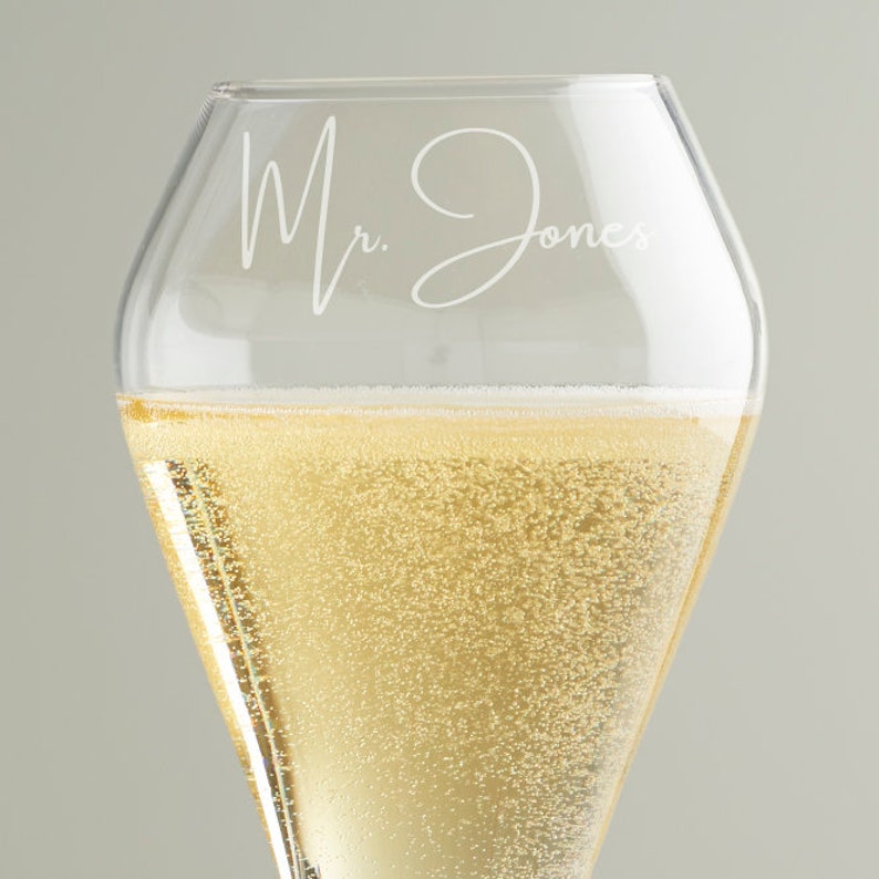 Personalised Tulip Champagne Flute Glass Set Prosecco Glasses Etsy UK