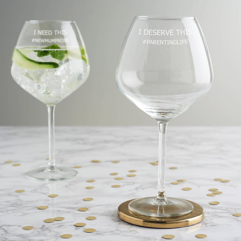 Personalised Goblet Glass Gin and Tonic Gift Gin Cocktail Etsy