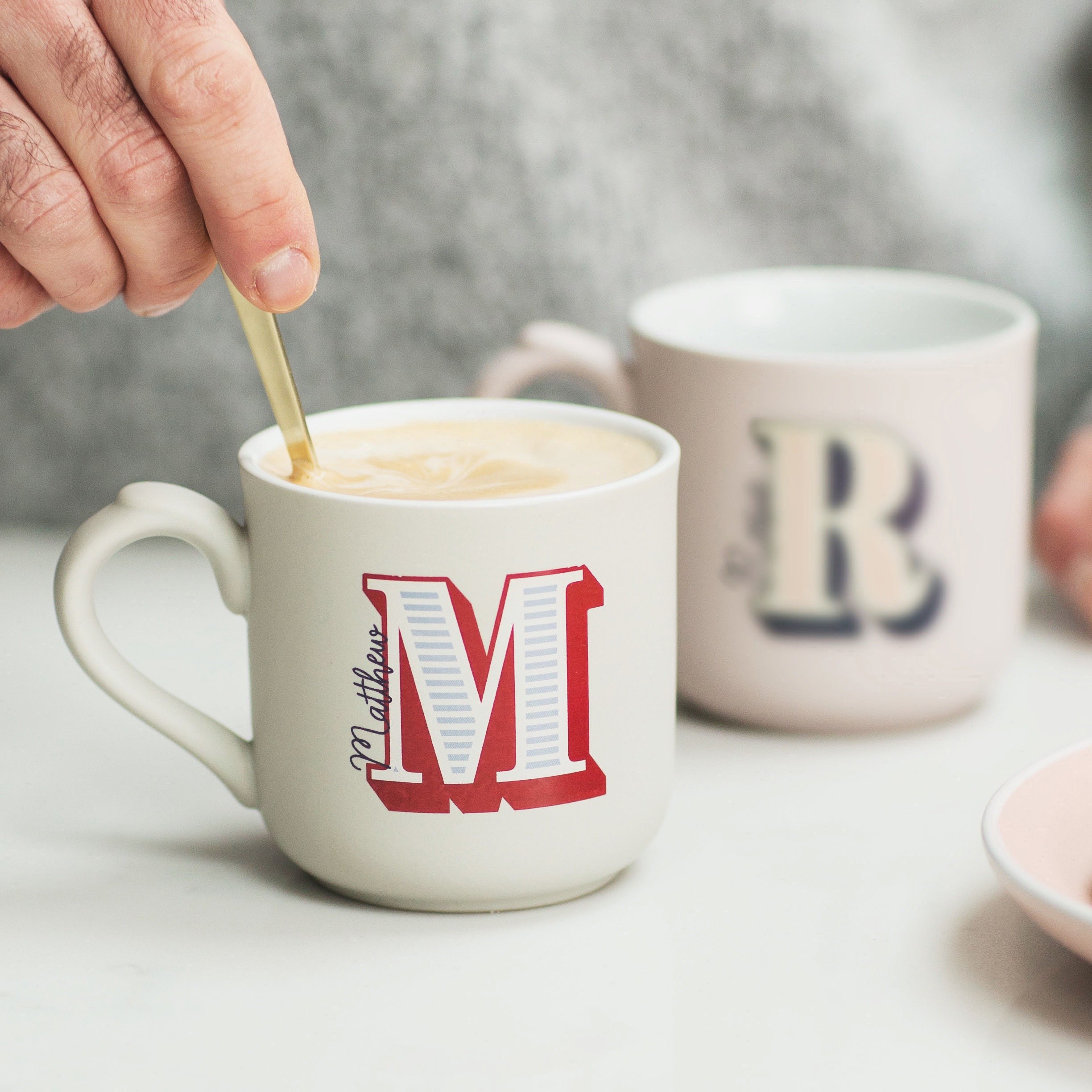 Personalised Letter Alphabet Initial Mug Cup Christmas Gift Etsy UK
