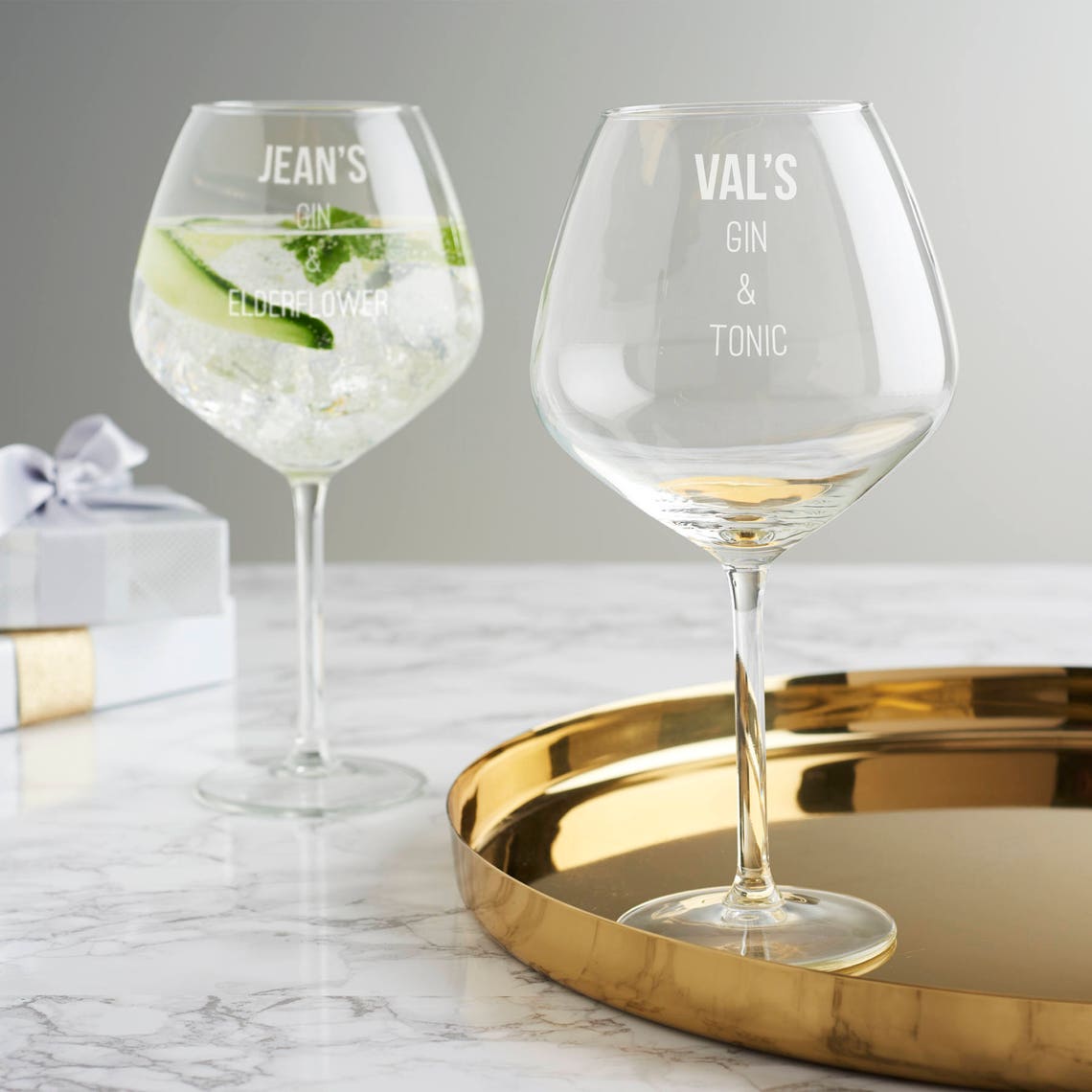 Personalised Gin Glass Gin Goblet Gin and Tonic Glass Cocktail Etsy