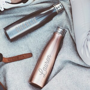 Water Bottle Personalised Name Reusable Travel Bottle Personalized Customized Metal Bottle Birthday Gift For Her Him Teenagers PWB105 image 4