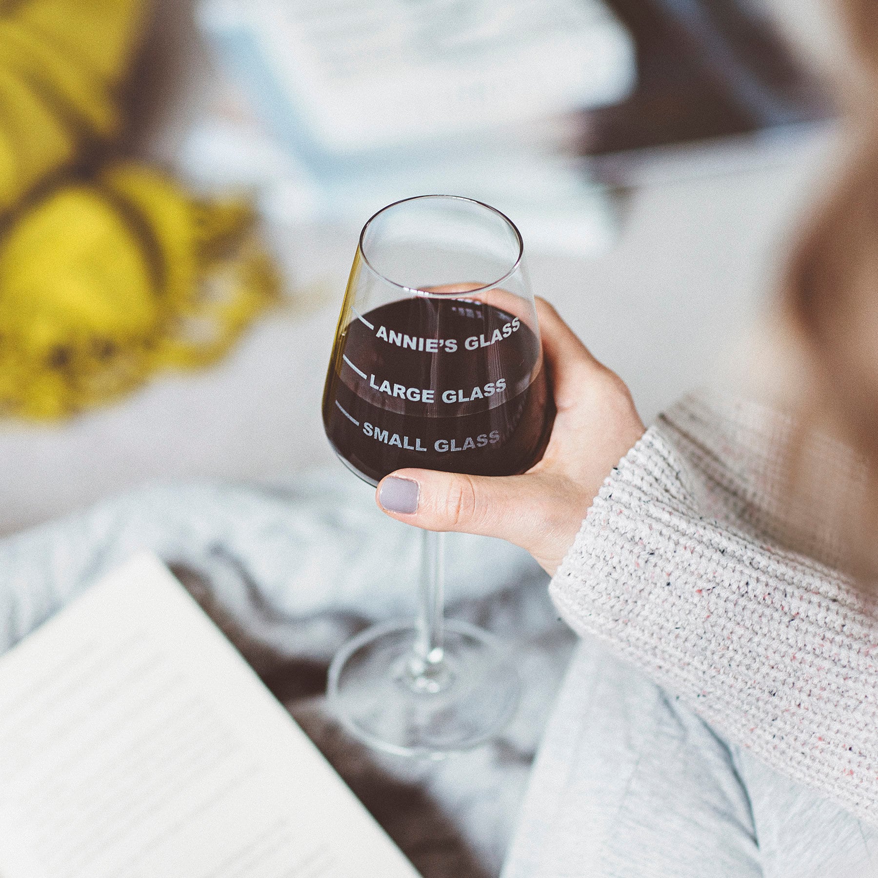 Boissons Personnalisées Mesure Verre de Vin d'anniversaire Cadeau Pour Maman Amis Sœurs Son Buveur A