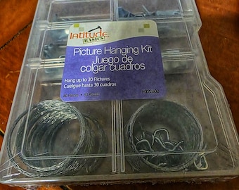 Craft Supplies Picture Hanging Kit | 80-pc Silver Hangers for 30 Photos