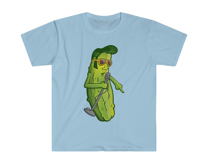 Rockin' Pickle T-Shirt by Amuzigu / Great Pickle Gift / Cotton / Unisex / No Caption / Original Characters