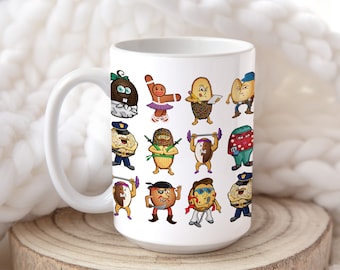 Cartoon Cookie Character Mug – Whimsical Ceramic Coffee Mug, 15oz