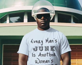 Funny Slogan T-Shirt: 'Every Man's Junk' Unisex Cotton Tee