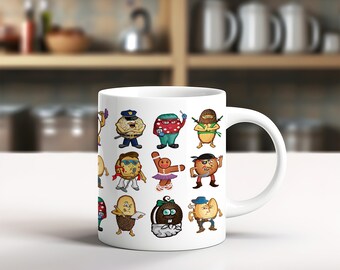 Cookie Mug – Cartoon Character Ceramic Coffee Mug, 11oz