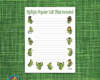 Listy zadań Pickle: Planer zadań do druku (wersja cyfrowa do pobrania)