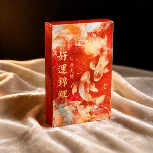 Asiatisches Spielkarten Deck Flexible Poker Karten Fisch Design Kartenspiel im Japanischen Stil Sammler Geschenk für Gamer