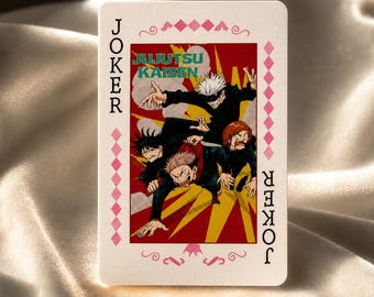 Jujutsu Kaisen Anime Speelkaarten: Verzamelbaar manga pokerdeck voor fans (60 kaarten)