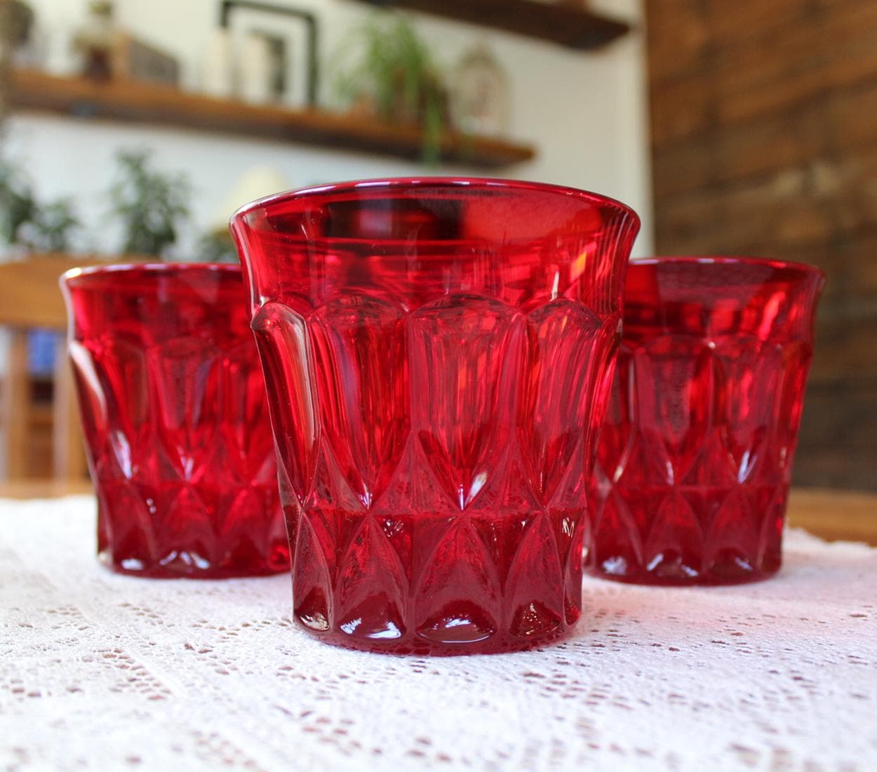 Noritake Red Glasses - Etsy