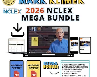 Mark Klimek 2026 Next Gen NCLEX Review Mega Bundle _ Latest Video Lectures,PDF Guides & More