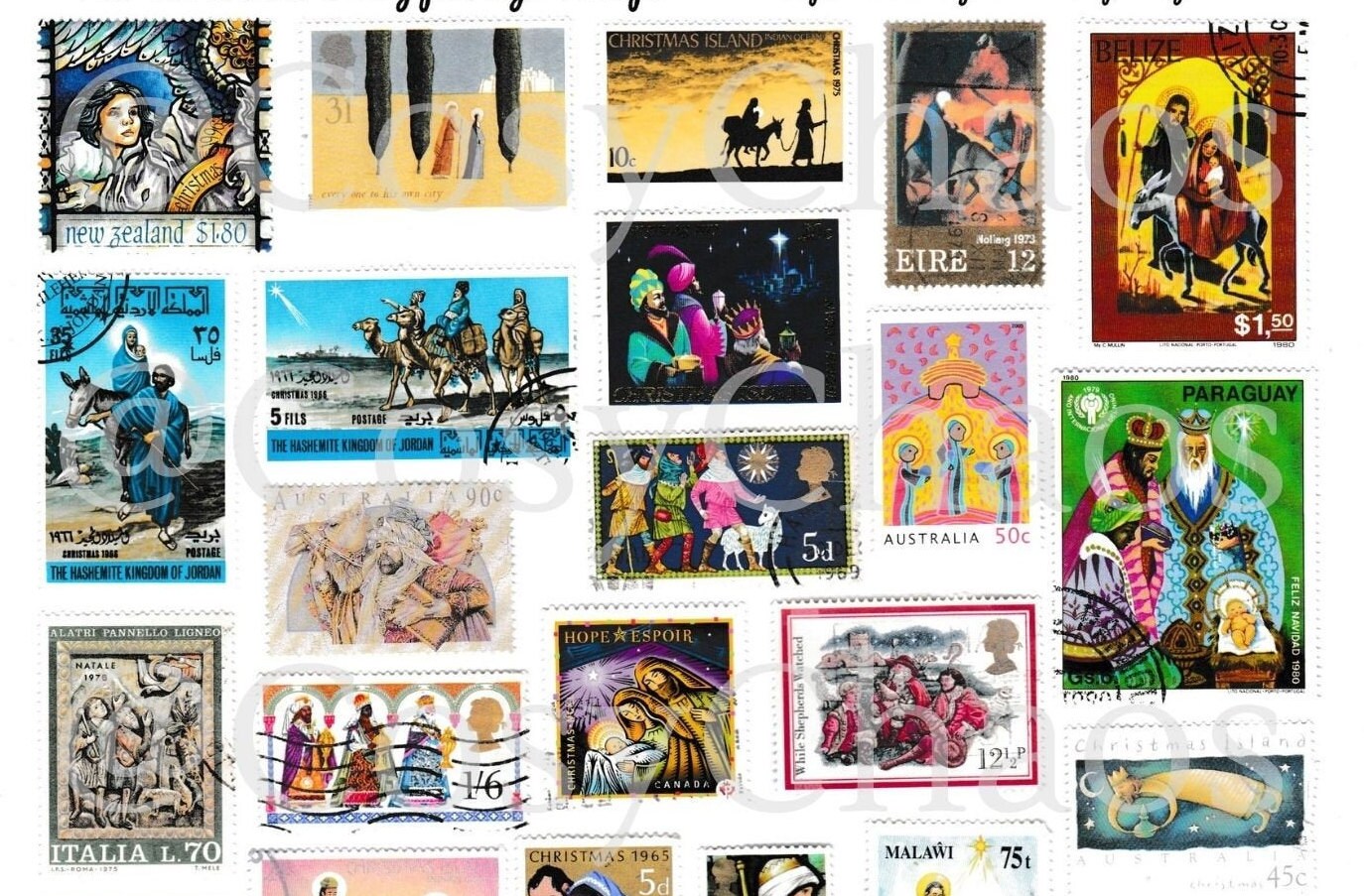 Printable Christmas Story Postage Stamps Instant Download for Junk ...