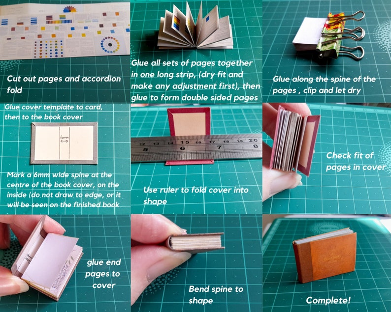 A Color Book for Mini Artists, Vintage Dollhouse Scale Mini Book 1:12 ...