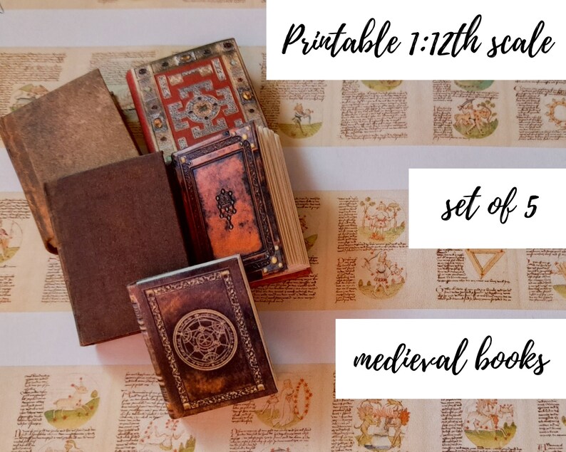 Super Saver Bundle of Printable Miniature Books Set of 5 Etsy