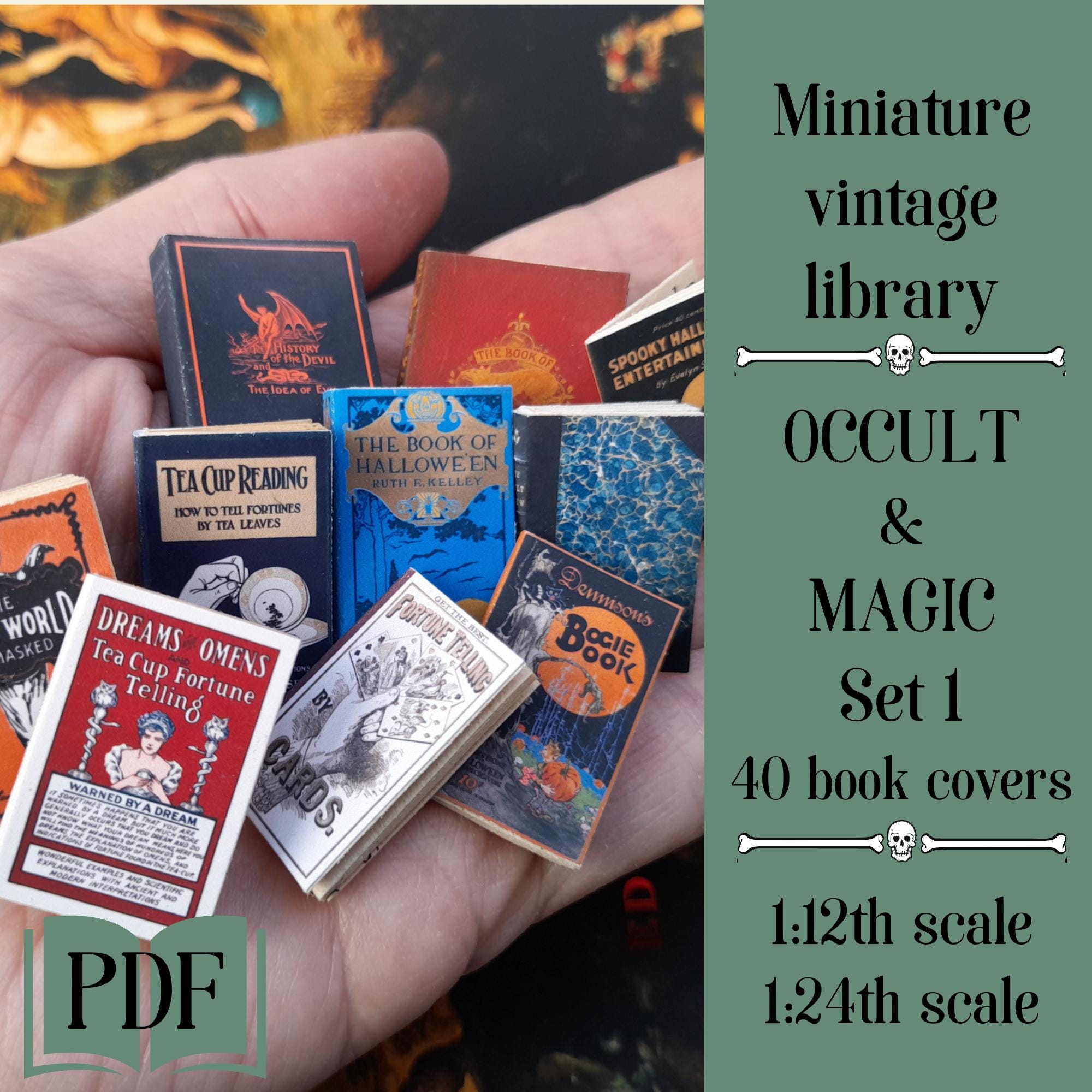 DIY Dollhouse Library, Access All Store Mini Book Cover Collections in ...