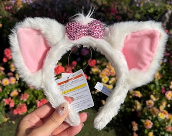 Tokyo Disney Resort Rhinestone Marie Ear Headband