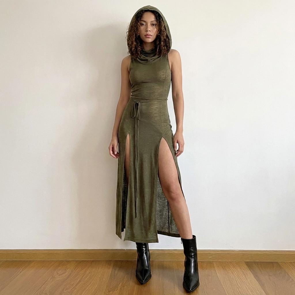 Green Grunge Dress - Etsy New Zealand