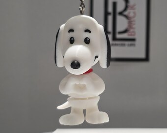 Articulated Snoopy Minifigure Collectible Keychain