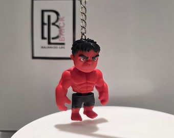 Gelede rode hulk minifiguur verzamelsleutelhanger