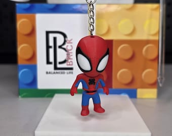 Gelede Spider-Man minifiguur verzamelsleutelhanger