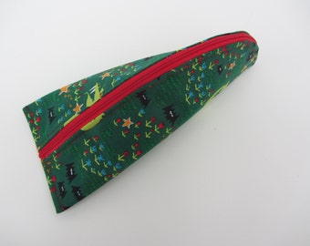 Pencil pouch sewing pattern endless zip zipper pouches bag cosmetic sleeping bag