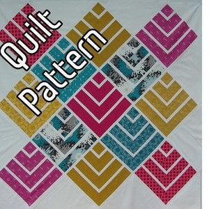 Jelly On Point modern quilt pattern quilts patchwork sewing Jelly Roll friendly image 4