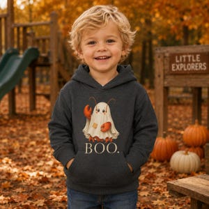 Lobster Ghost BOO Hoodie | Toddler Pullover Fleece