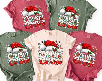Cousin Crew Christmas Shirt, Matching Family Christmas T-Shirt, Christmas Cousin Tee Comfort, Holiday Family Shirt, Cousins Christmas Gift