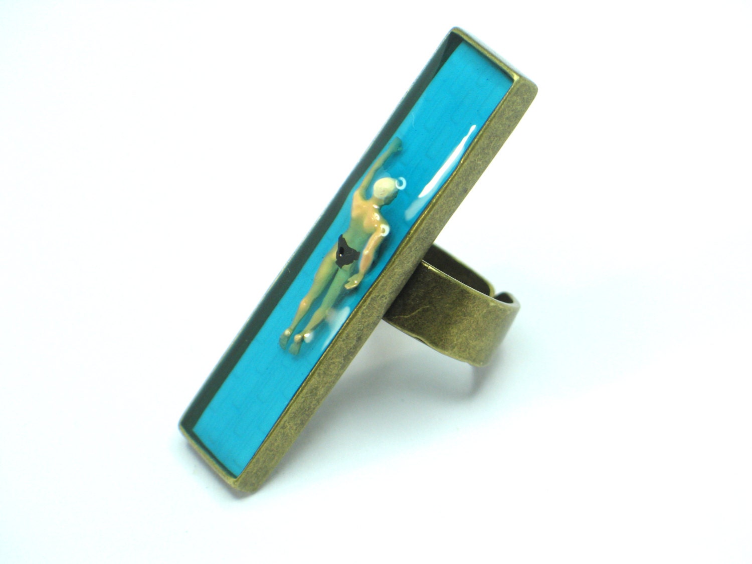 Resin Rings Resin Jewelry Swimmer Ring Resin Ring. Modern Etsy