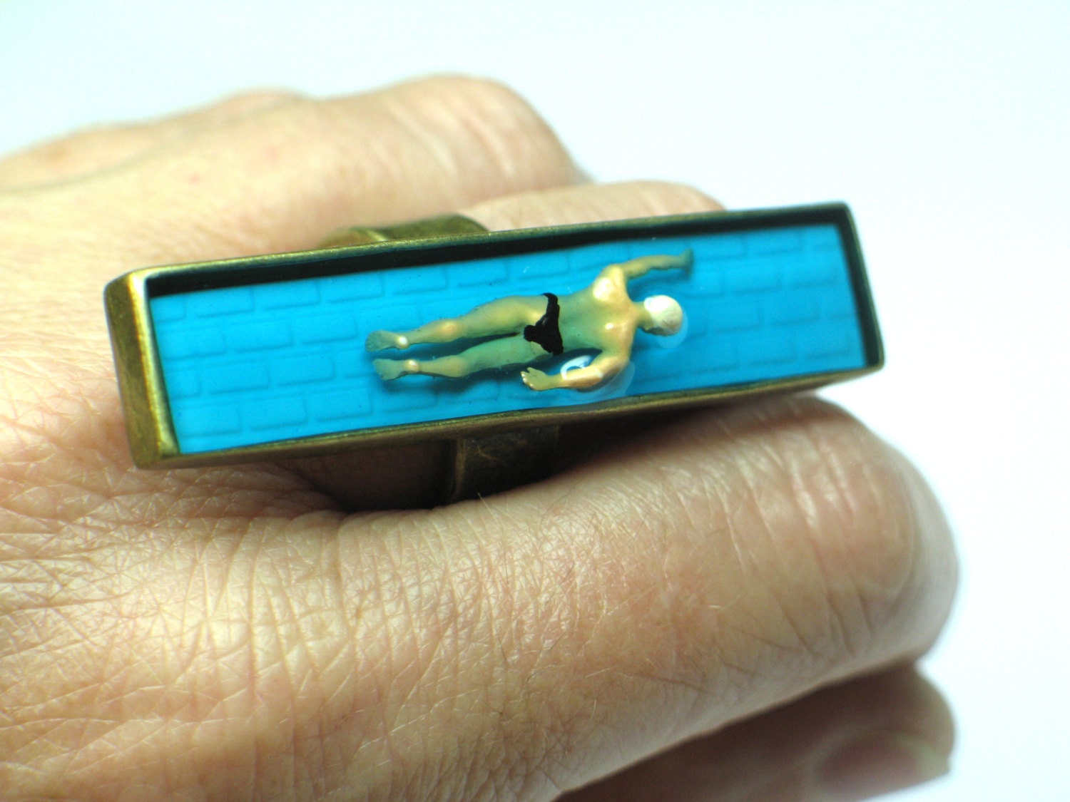 Resin Rings Resin Jewelry Swimmer Ring Resin Ring. Modern Etsy