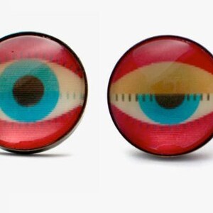 Augenzwinkern. Blinkender Augen Ring. 3D Effekt. Moderner Schmuck. Vari-Vue Lenticular 3D. Holographisch. Geschenk für sie. blink, Resin Ringe für Damen