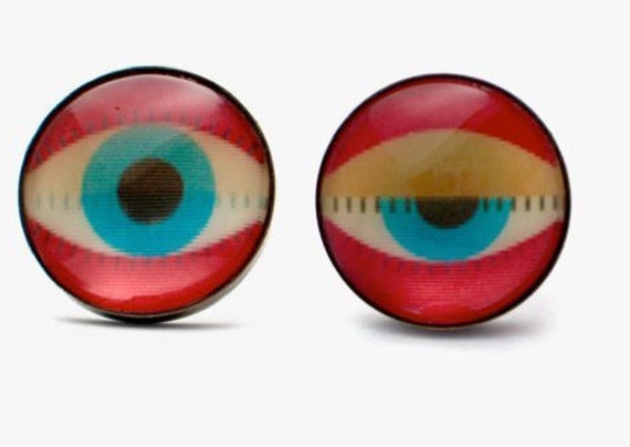 Holographic eye ring sale