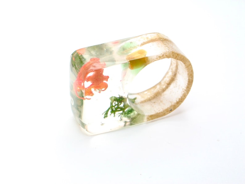Goldfish Ring. Aquarium Ring Resin Ring. Resin Jewelry. Fish Etsy