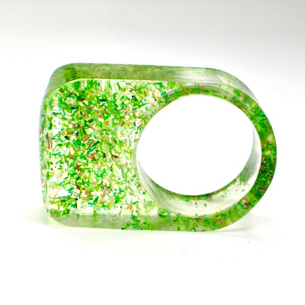 Green Grass Ring Etsy