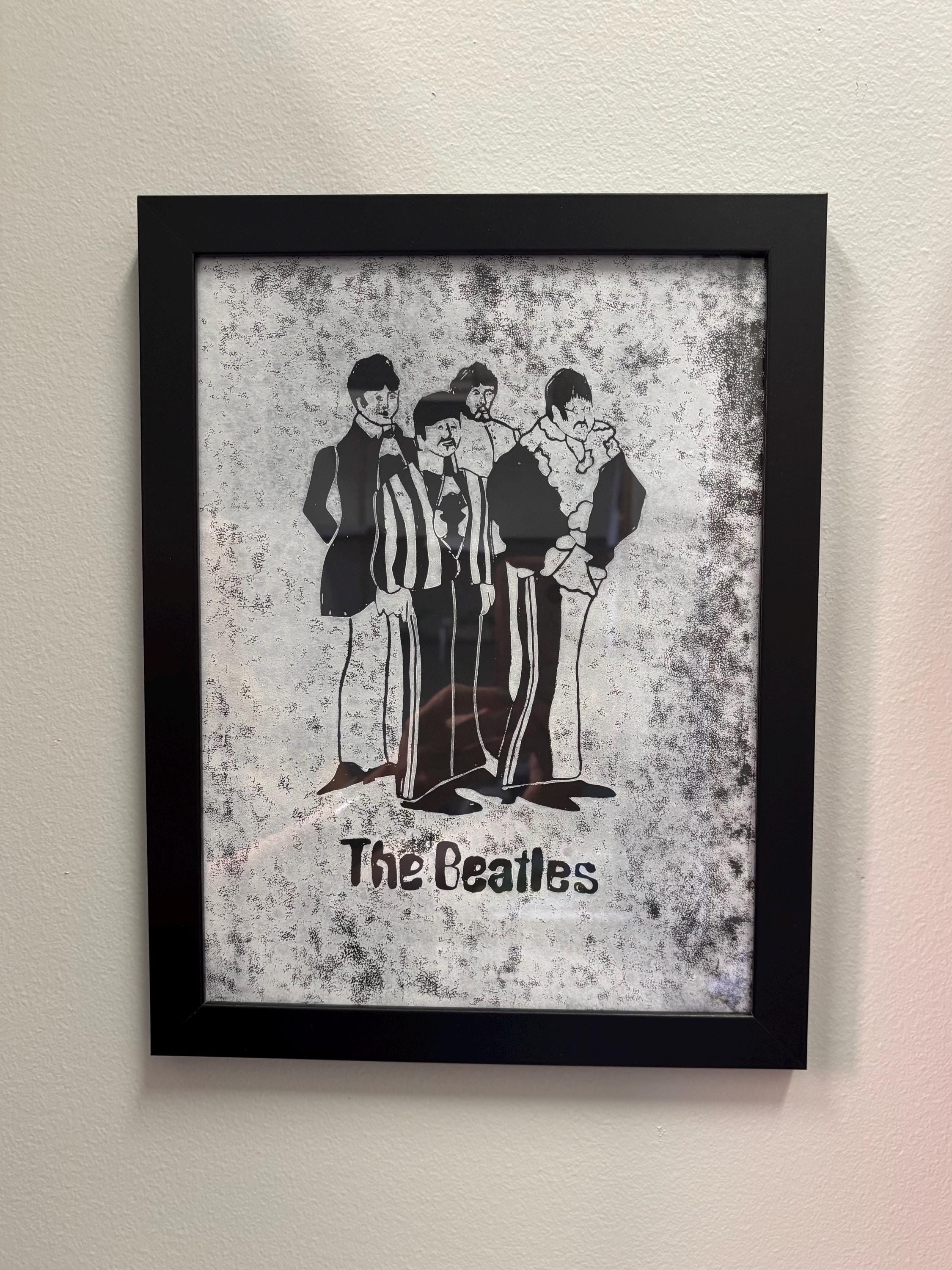 Beatles Hand Carved Block Print - Etsy