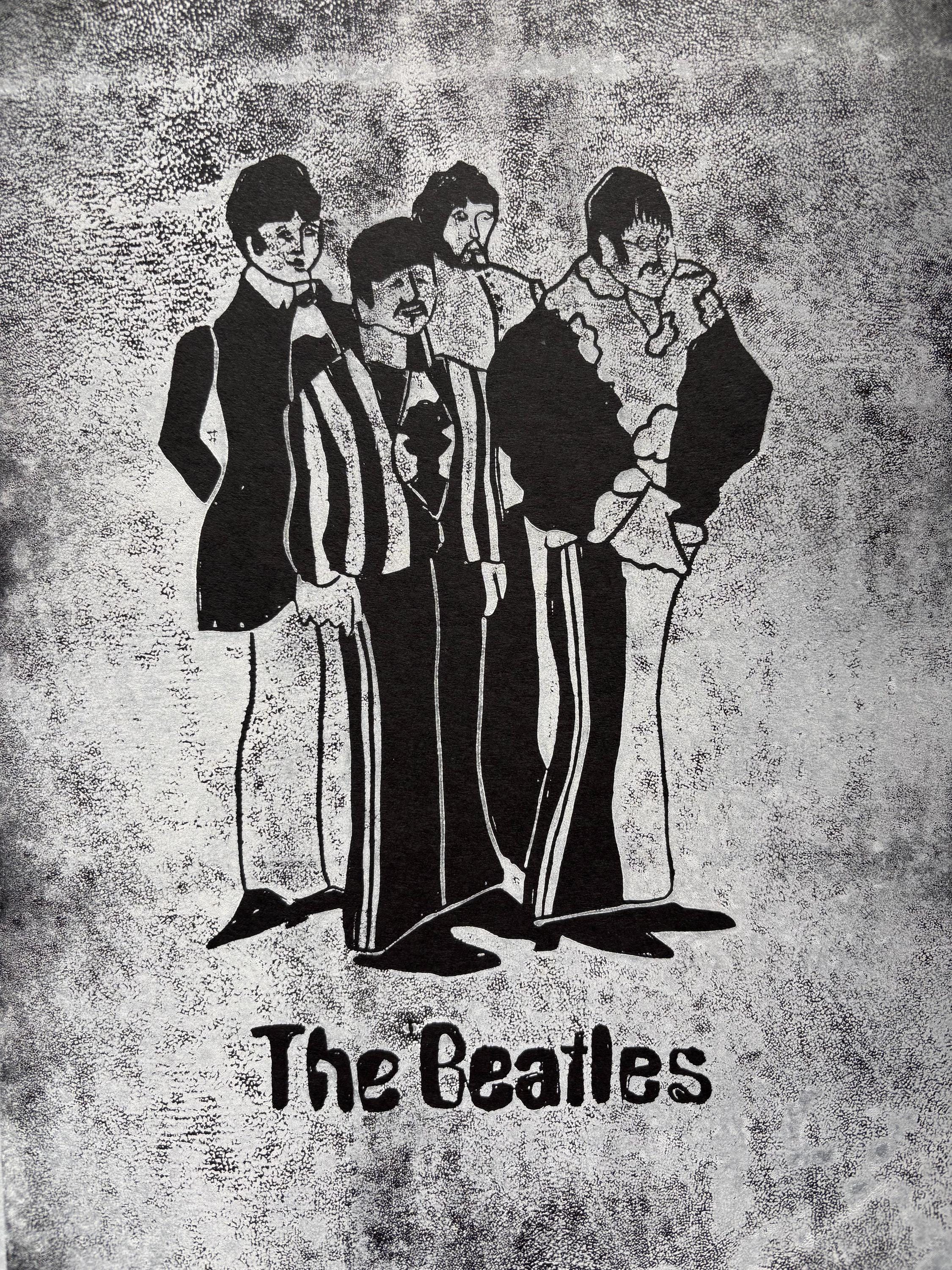 Beatles Hand Carved Block Print - Etsy