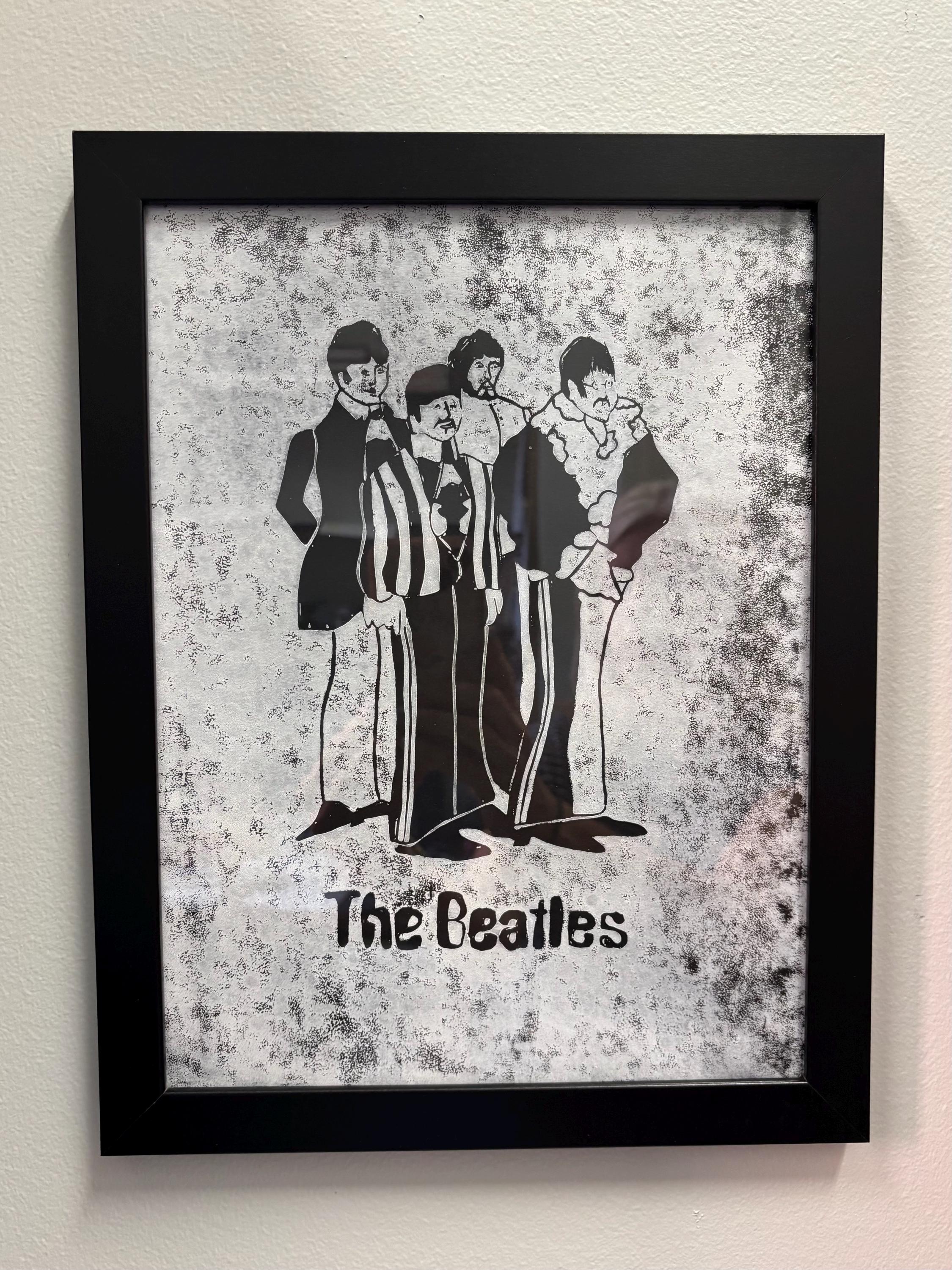Beatles Hand Carved Block Print - Etsy