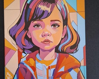 Postcard - little girl