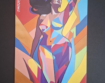 Postcard - woman
