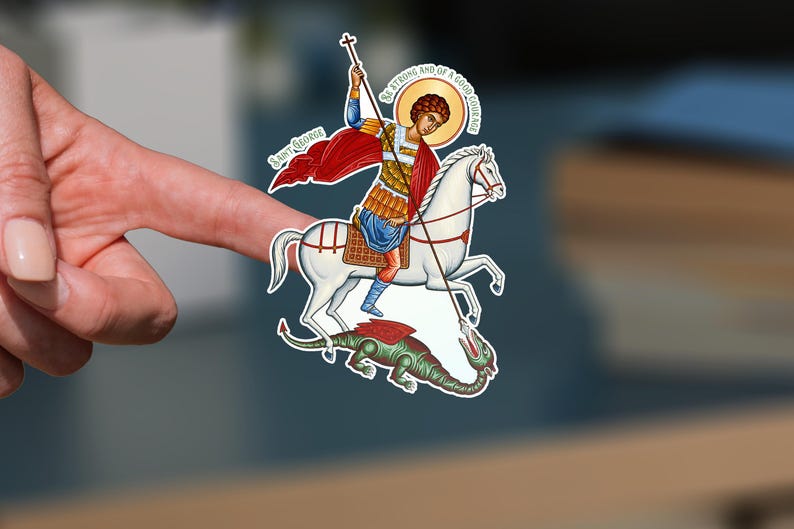 St. George Stickers Saint George Sticker - Etsy