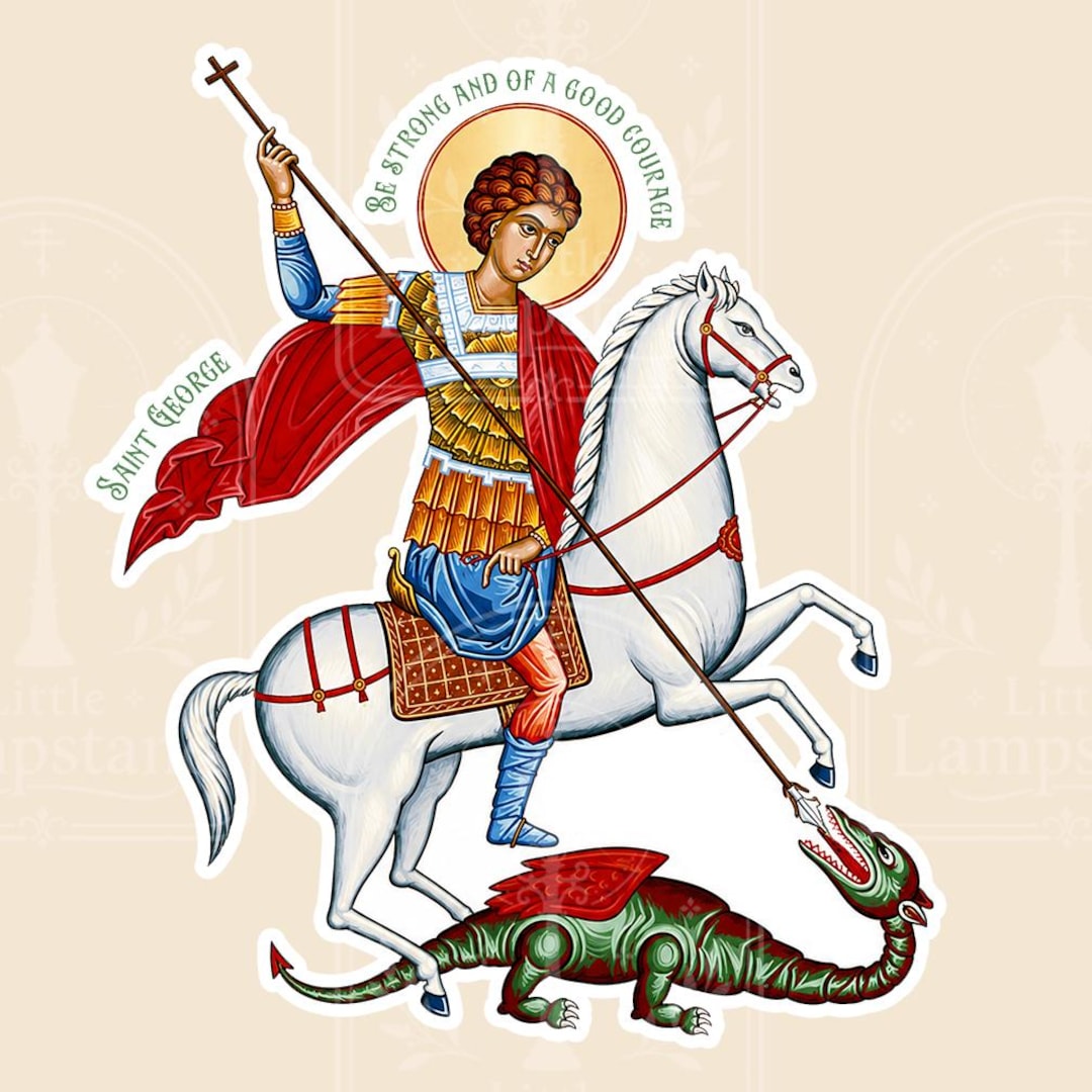 St. George Stickers Saint George Sticker - Etsy