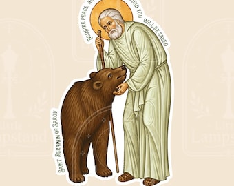 Saint Séraphin de Sarov Sticker
