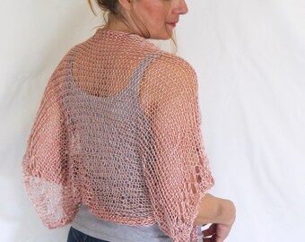 DONNA WOMEN/'S PLUS SIZE SHEER chiffon Vedere attraverso Baggy Bolero Cardigan Top